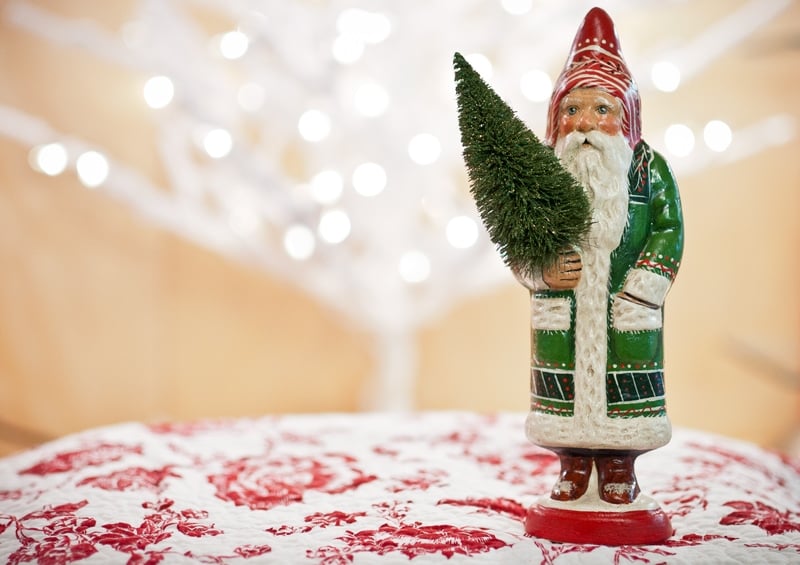 Santa in Red and Green