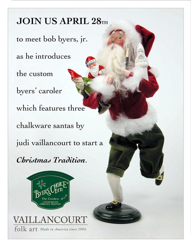 Byers Caroler with Vaillancourt Chalkware