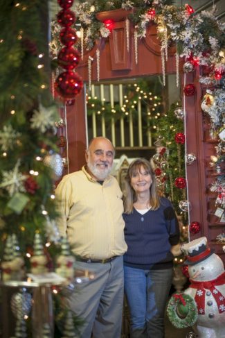 Gary and Judi Vaillancourt at their retail gallery in Sutton, MA.