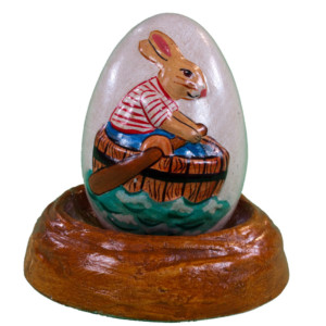 Egg with Small Rabbit & Clover