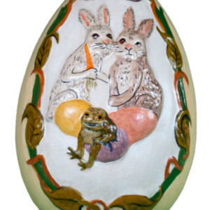 Egg with Two Rabbits