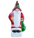 Red Santa Holding Candy Canes