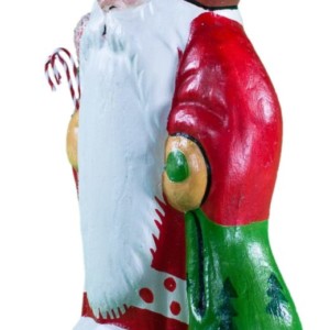 Red Santa Holding Candy Canes