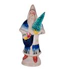 Father Christmas with Snowing Tree band on white coat