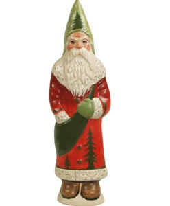Father Christmas in Red Coat withTrees