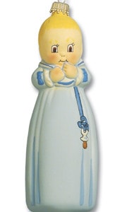 Baby in blue dress