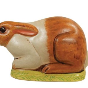 Tan & White Hunched Rabbit