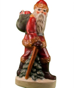 Large Father Christmas with Walking Stick