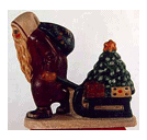 Limited Edition Father Christmas Pulling a Sled with a Tree