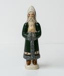 Belsnickel with Green Coat and White Hood