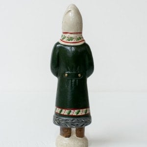 Belsnickel with Green Coat and White Hood