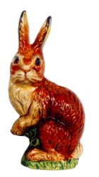 Rabbit Sitting Up and Listening