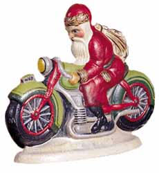 Santa on Motorcycle