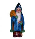 Blue Father Christmas with Gift Horse Sack