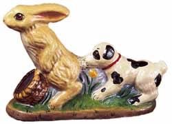 Dog Bitting Rabbits Tail
