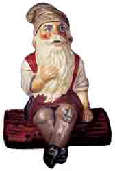 Father Christmas Sitting on Log