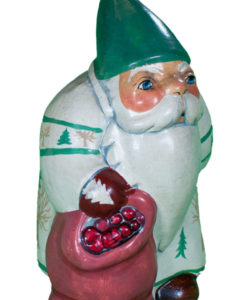 White Father Christmas with Trees