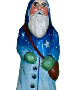 Blue Father Christmas with Star Coat