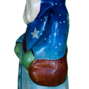 Blue Father Christmas with Star Coat