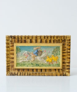 Rabbit Riding Dog Plaque