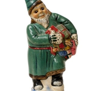 Blue Father Christmas with Boxes
