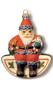 Father Christmas on moon (rocker)