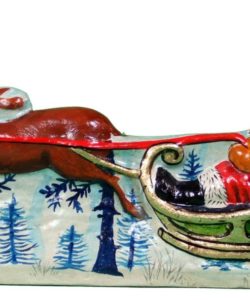 Santa in Gold Sleigh