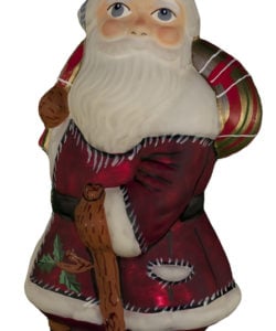Striding Father Christmas with Gold Sack