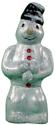 Silver Snowman Juggling Snowballs