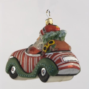 Personalized Santa in Car