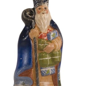 Blue St. Nicholas with Gifts