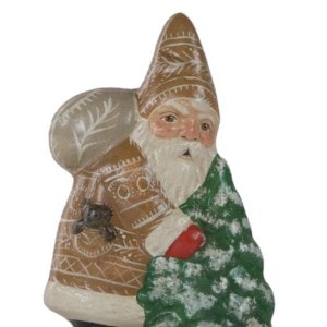 Gingerbread Santa with Tree
