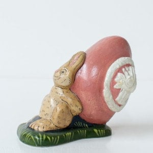 Bunny Rolling Pink Egg