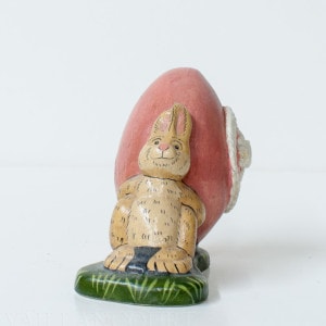 Bunny Rolling Pink Egg