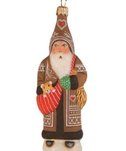 Gingerbread Santa in Brown