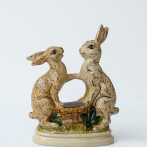 Dancing Rabbits with Basket
