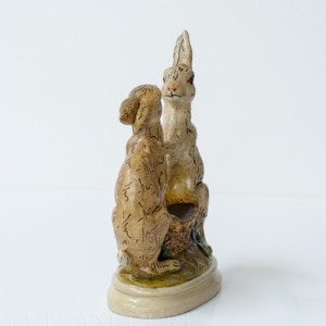 Dancing Rabbits with Basket