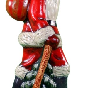 Large Father Christmas with Walking Stick