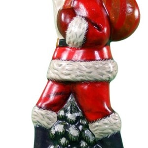 Large Father Christmas with Walking Stick
