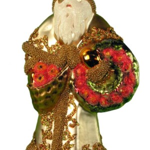 Glitz Gold Beaded FC with Wreath