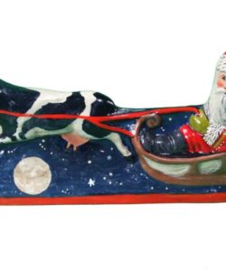 Calf Pulling Santa Sleigh (IBA)