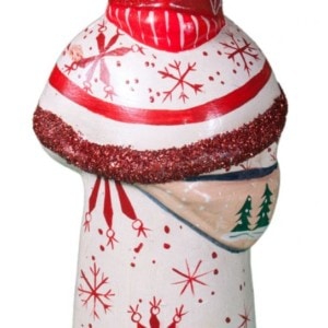 Father Christmas with Red Glitter