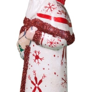 Father Christmas with Red Glitter