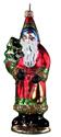 Glitzy Santa with Tree