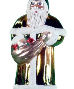 Glitzy Green Santa