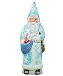 Santa with Snowflake Blue Coat