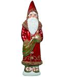 Tall Red Coat Glimmer Santa