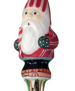 Mini Candy Cane Santa Clip