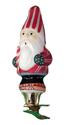Mini Candy Cane Santa Clip