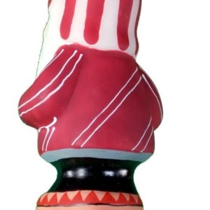 Mini Candy Cane Santa Clip